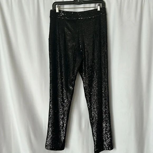 A.L.C. Elegant Black Sequins Pants **Size 2** 🌺🌺 - Picture 2 of 5